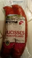Mängden socker i 2 Saucisses de Montbéliard IGP cuites