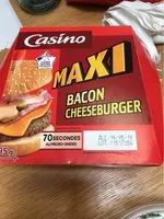 Mängden socker i Maxi bacon cheeseburger