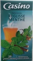 Mängden socker i Infusion Réglisse menthe 25 sachets fraîcheur