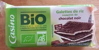 Mängden socker i Galettes de riz nappées de chocolat noir