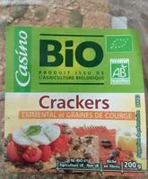 Mängden socker i Crackers emmental et graines de courges