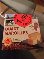Mängden socker i Quart Maroilles AOP