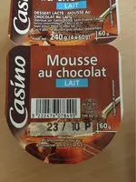 Mängden socker i Mousse au chocolat au lait