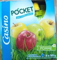 Mängden socker i Pocket - Spécialité de fruits sans sucres ajoutés gourde pomme