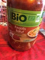 Mängden socker i Raviolis au boeuf BIO