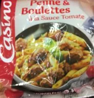 Mängden socker i Penne & boulettes à la sauce tomate