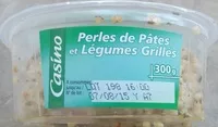 Mängden socker i Perles de pâtes et légumes grillés
