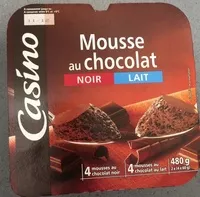Mängden socker i Mousse au chocolat noir / lait