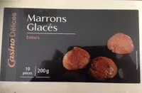 Mängden socker i 10 Marrons Glacés premium 200g Casino Delices