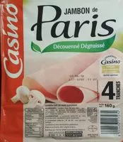 Mängden socker i Jambon de Paris découenné dégraissé