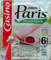 Mängden socker i Jambon de Paris découenné dégraissé