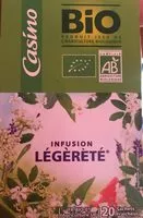 Mängden socker i Infusion légèrté