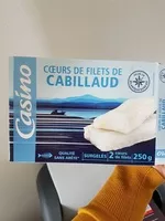 Mängden socker i Cœurs de filets de cabillaud ( gadus morhua) 2x125g sachet sous vide et etui carton