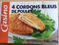 Mängden socker i Cordons bleus de poulet (100% filet)