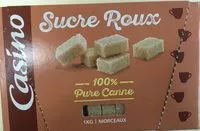Mängden socker i Sucre roux de canne en morceaux 1kg Casino