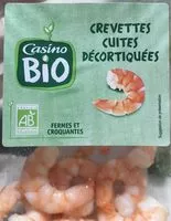 Mängden socker i Crevettes cuites décortiquées