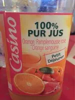 Mängden socker i Pur jus 3 Agrumes naturellement source de vitamine C