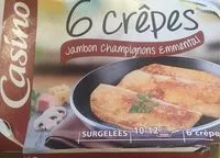 Mängden socker i 6 Crêpes Jambon Champignons Emmental