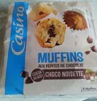 Mängden socker i Muffins aux pépites de chocolat cœur au goût choco noisette