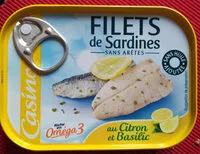 Mängden socker i Filets de sardines au citron et basilic