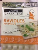 Mängden socker i Ravioles au basilic