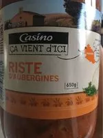 Mängden socker i Riste d'Aubergines provençale
