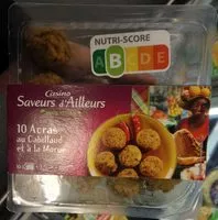 Mängden socker i 10 Accras au cabillaud et à la morue