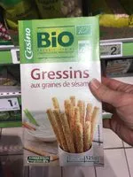 Mängden socker i Gressins aux graines de sésame