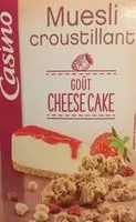 Mängden socker i Muesli Croustillant Goût Cheesecake