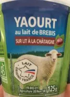 Mängden socker i Yaourt au lait de brebis sur lit à la châtaigne BIO