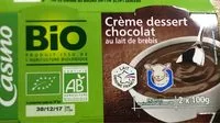 Mängden socker i Crème dessert chocolat au lait de brebis