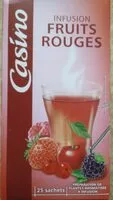 Mängden socker i Infusion fruits rouges