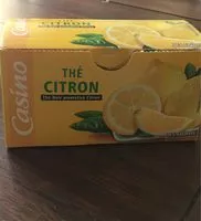 Mängden socker i Thé noir citron 25 sachets fraîcheur