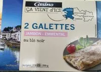 Mängden socker i 2 Galettes au blé noir Jambon Emmental