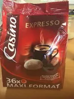 Mängden socker i Expresso 36 dosettes souples