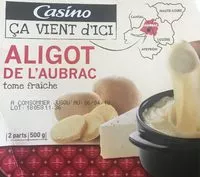 Mängden socker i Aligot de l'Aubrac