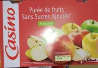 Mängden socker i Purée de fruits  pomme