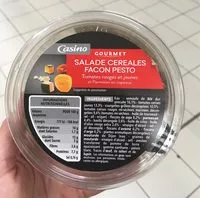 Mängden socker i Salade céréales façon pesto tomates rouges et jaunes et parmesan en copeaux