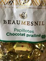 Mängden socker i Papillotes chocolat praliné