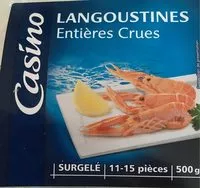 Mängden socker i Langoustines entières crues surgelées
