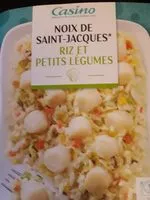 Mängden socker i Noix de Saint-Jacques* riz et petits légumes