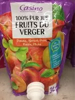 Mängden socker i 100% Pur Jus Fruits du Verger