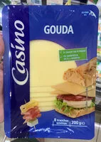 Mängden socker i Gouda - 8 tranches environ