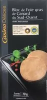 Mängden socker i Bloc de foie gras de canard du Sud-Ouest avec morceaux