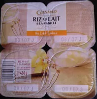 Mängden socker i Riz au lait à la vanille - Au lait entier