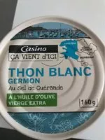 Mängden socker i Thon blanc Germon à l'huile d'olive au sel de Guérande