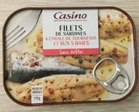 Mängden socker i filets de sardines aux 5 baies