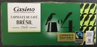 Mängden socker i 10 Capsules Brésil Fairtrade