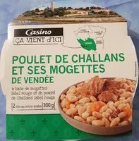Mängden socker i Poulet de Challans et mogettes de vendée