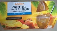 Mängden socker i Coupelles Fruits du Soleil au sirop léger
